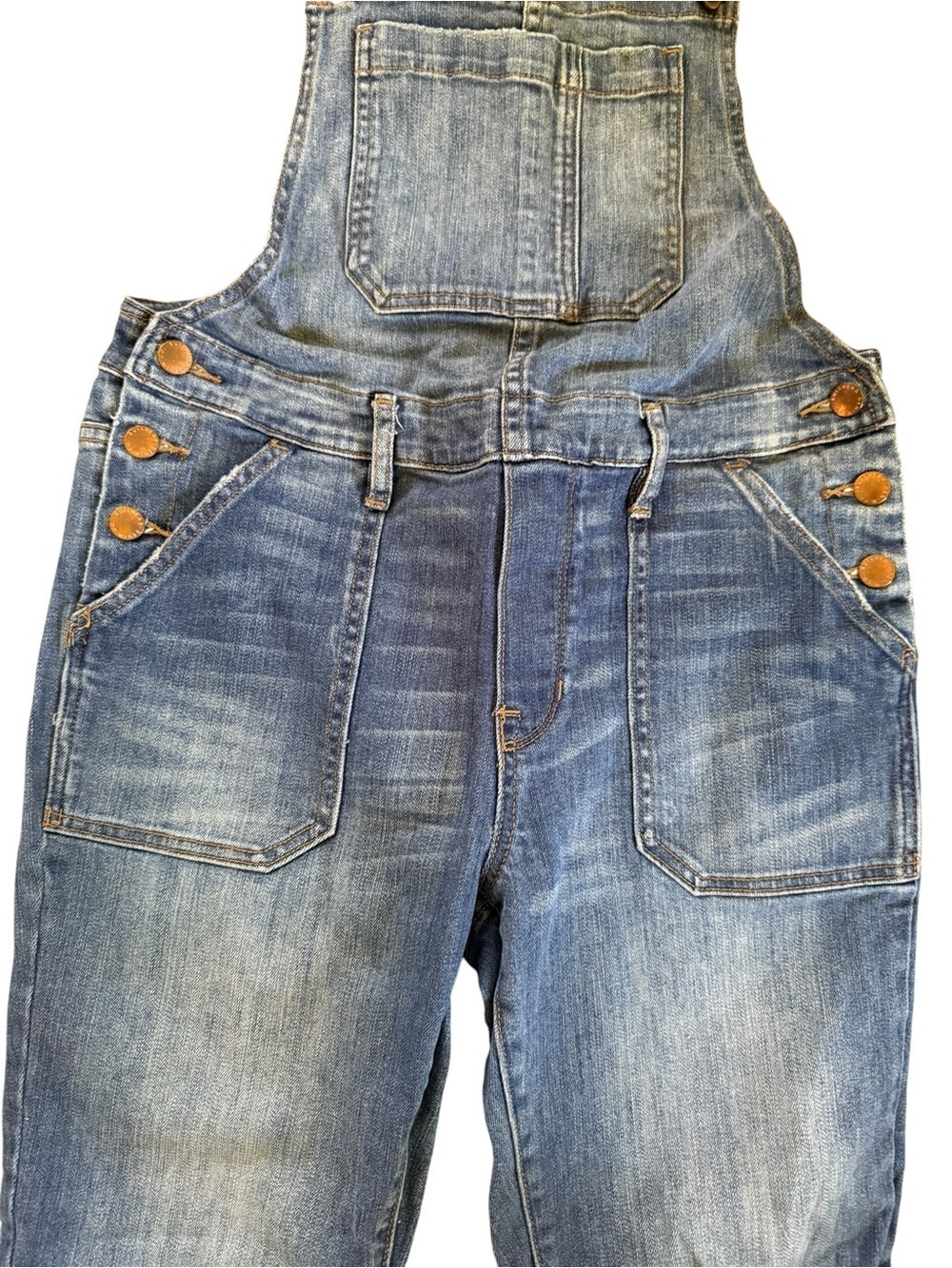 Women’s Bullhead Denim Co. Classic Denim Overalls EUC Size Small - Picture 3 of 10